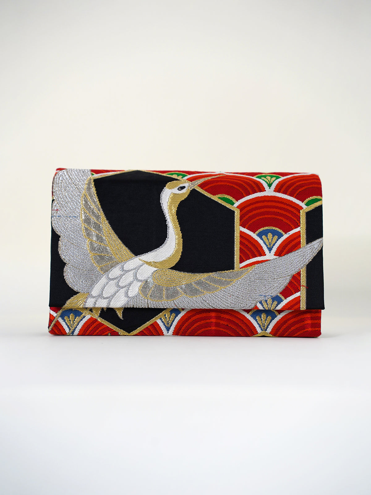 Obi Clutch Bag - 祝鶴 / Large