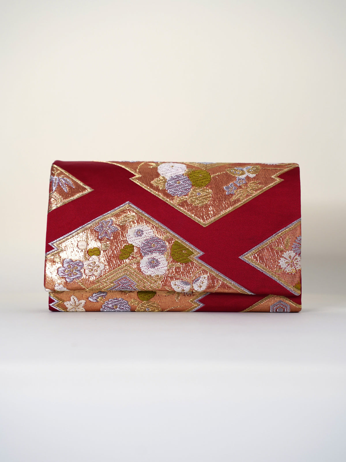 Obi Clutch Bag - 緋花紋 / Large