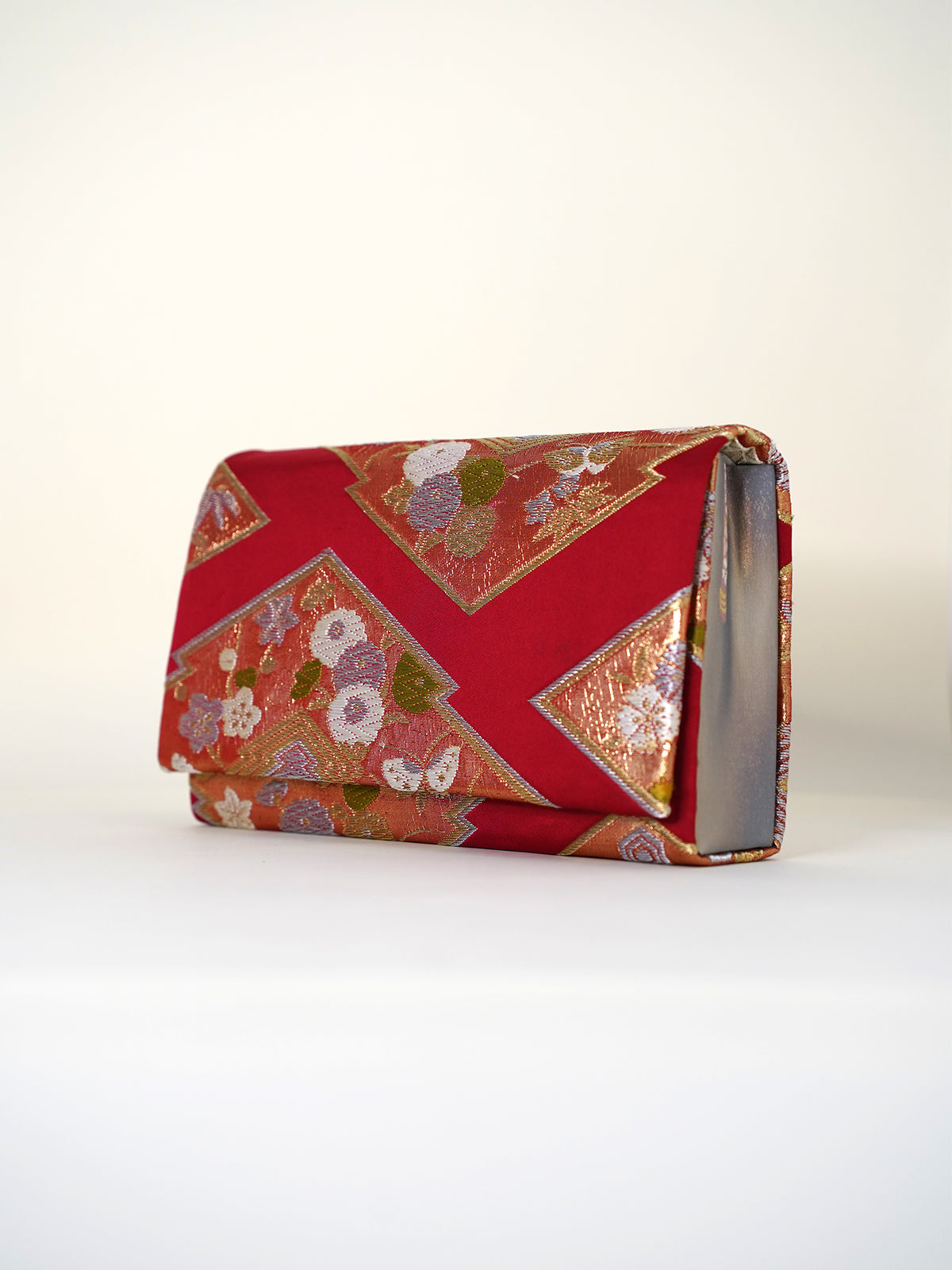 Obi Clutch Bag - 緋花紋 / Large