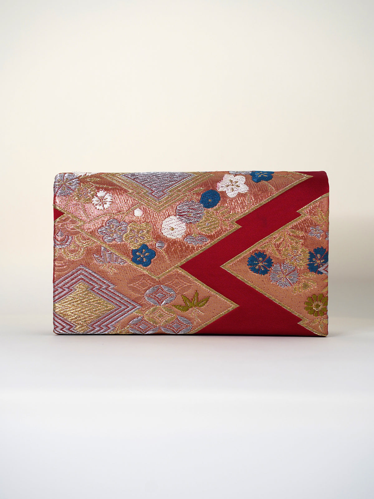 Obi Clutch Bag - 緋花紋 / Large