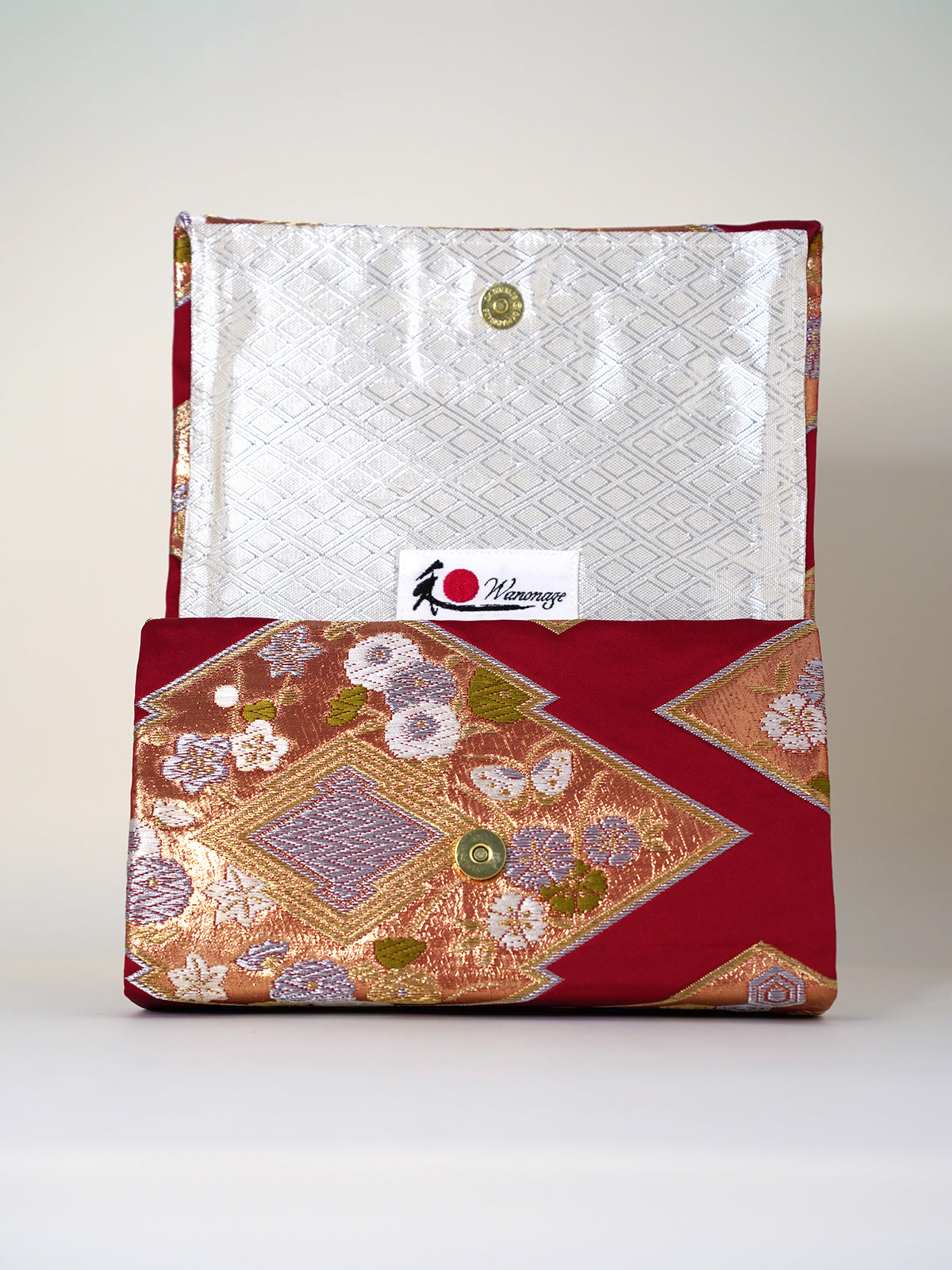 Obi Clutch Bag - 緋花紋 / Large