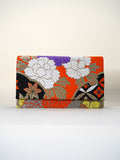 Obi Clutch Bag - 朱黒牡丹 / Large