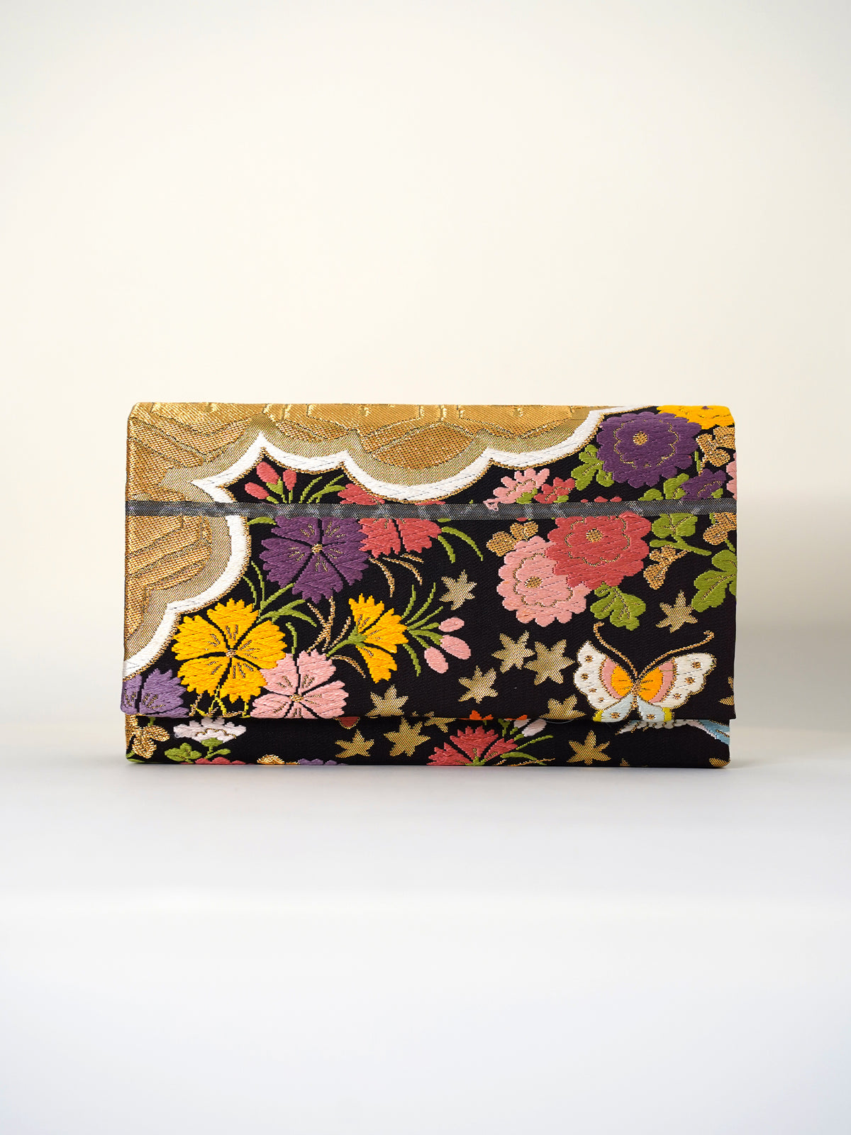 Obi Clutch Bag - 彩花舞蝶 / Large