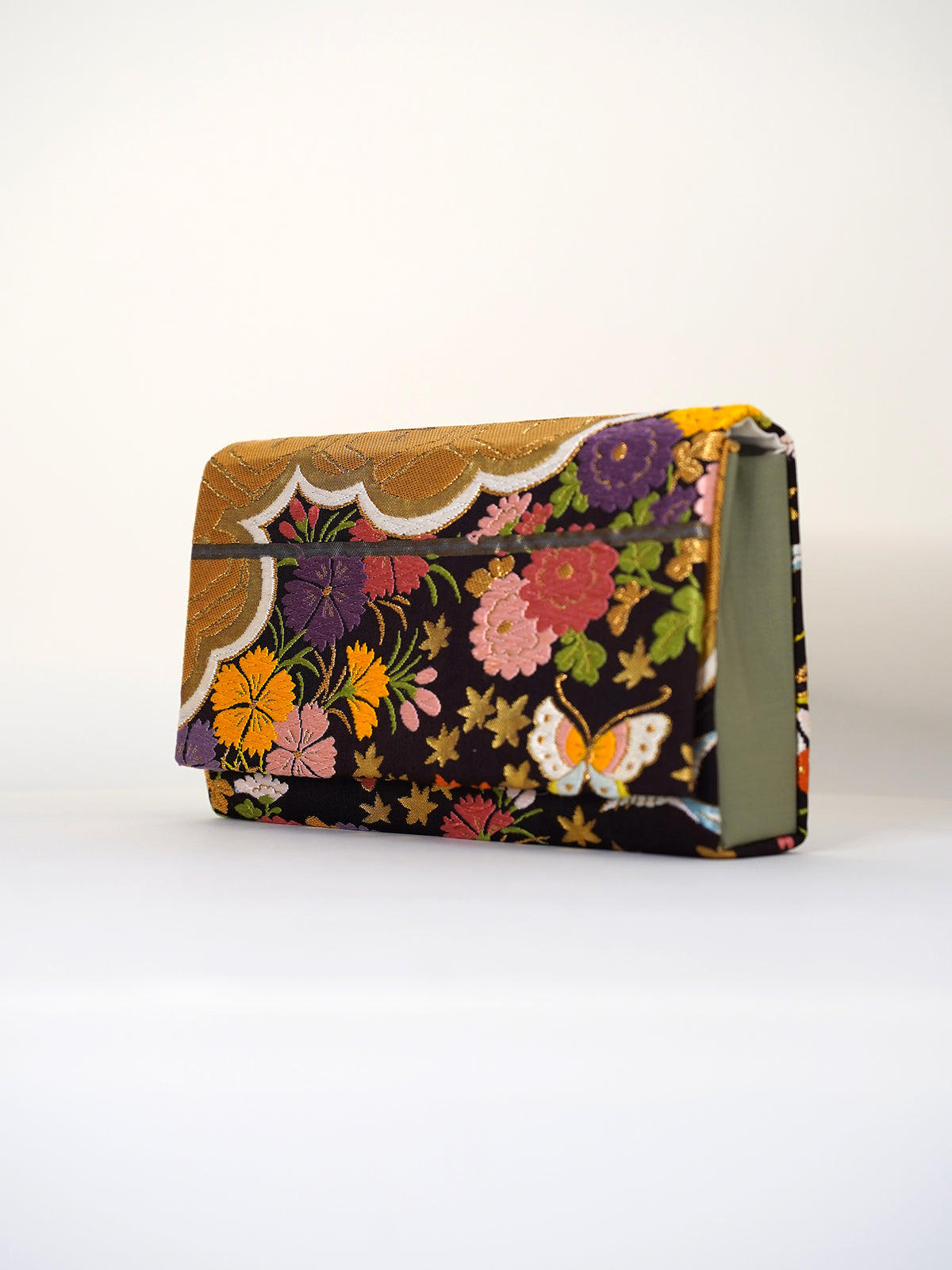 Obi Clutch Bag - 彩花舞蝶 / Large