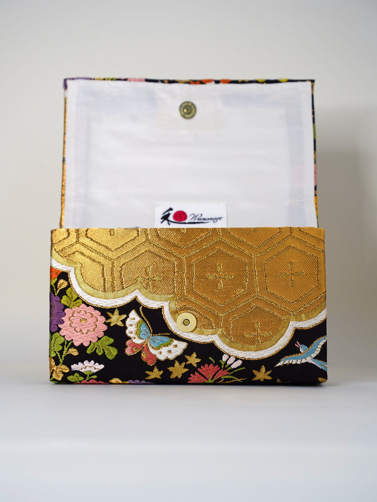 Obi Clutch Bag - 彩花舞蝶 / Large