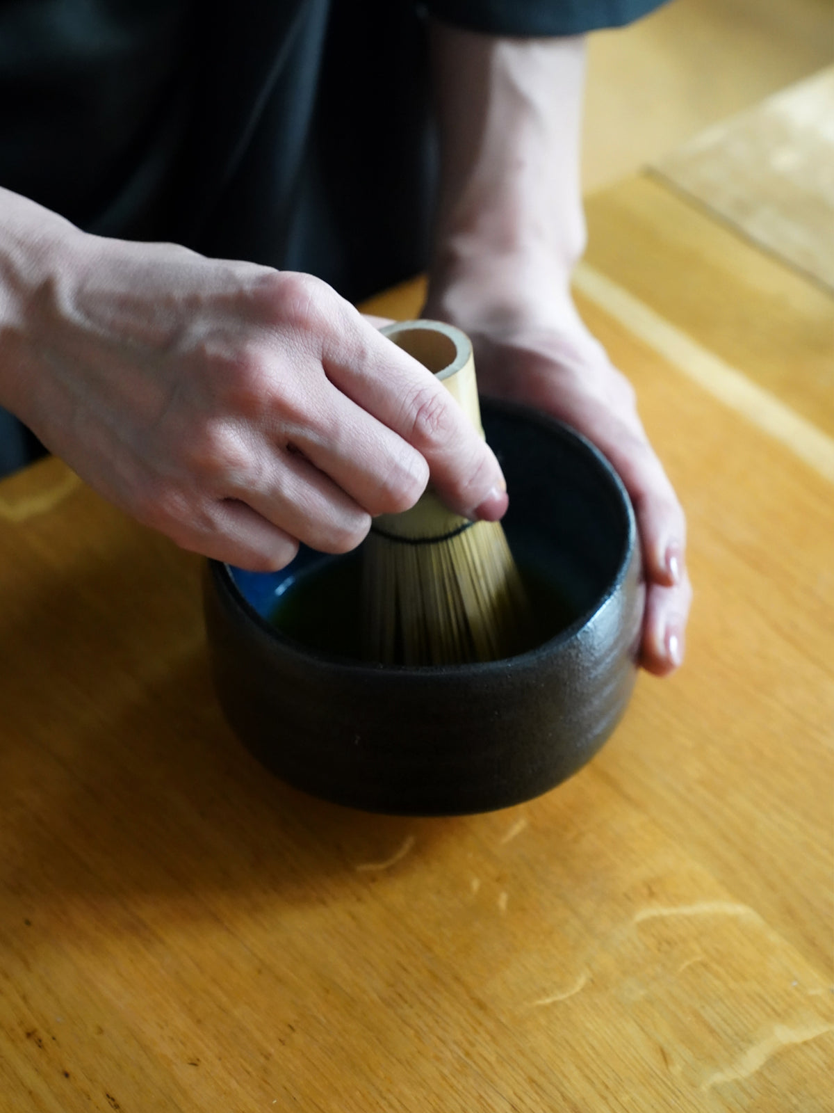 Matcha Bowl (Oribe Shirotake) & Matcha whisk
